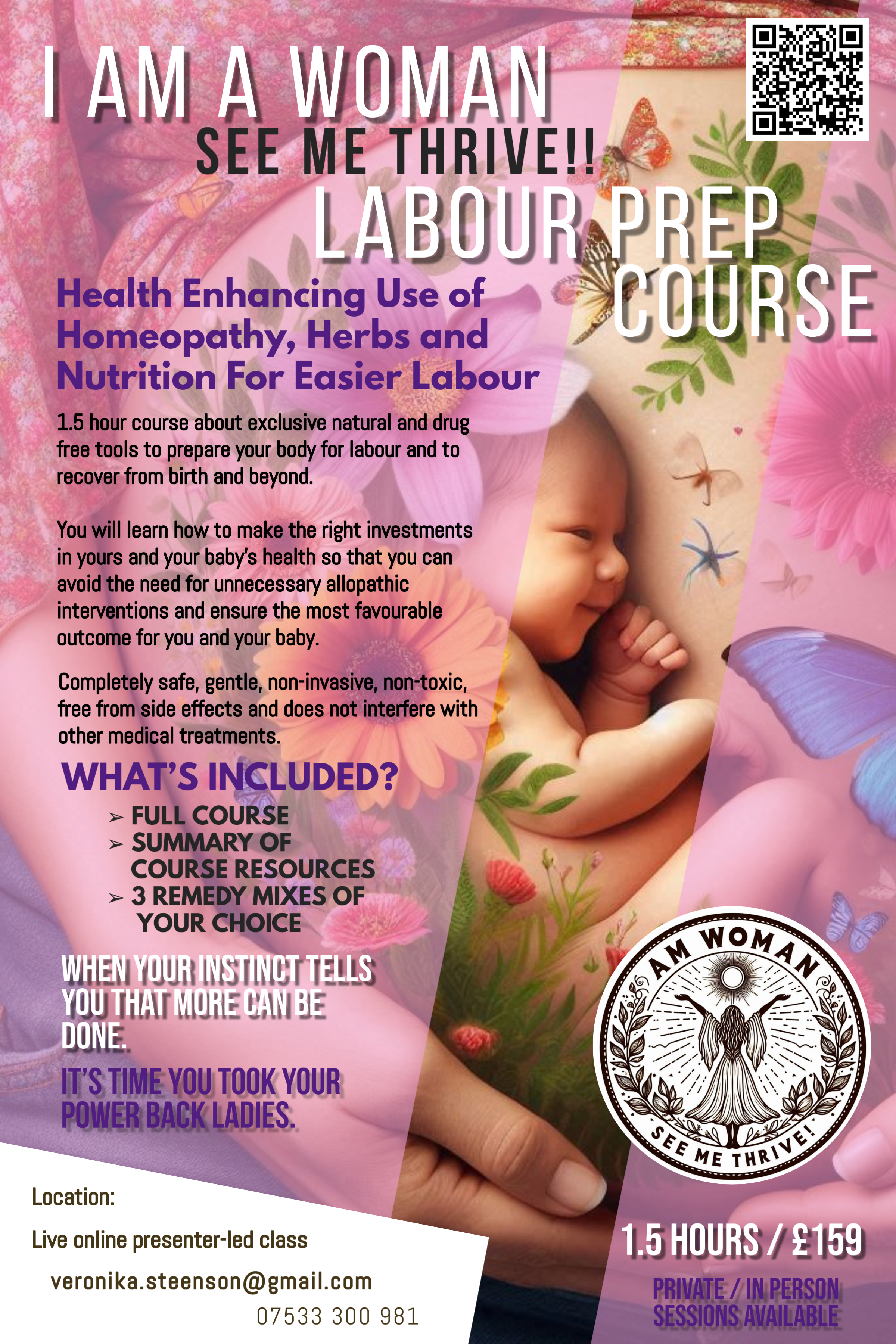 LABOUR PREP I Am A Woman, See Me Thrive!! Course